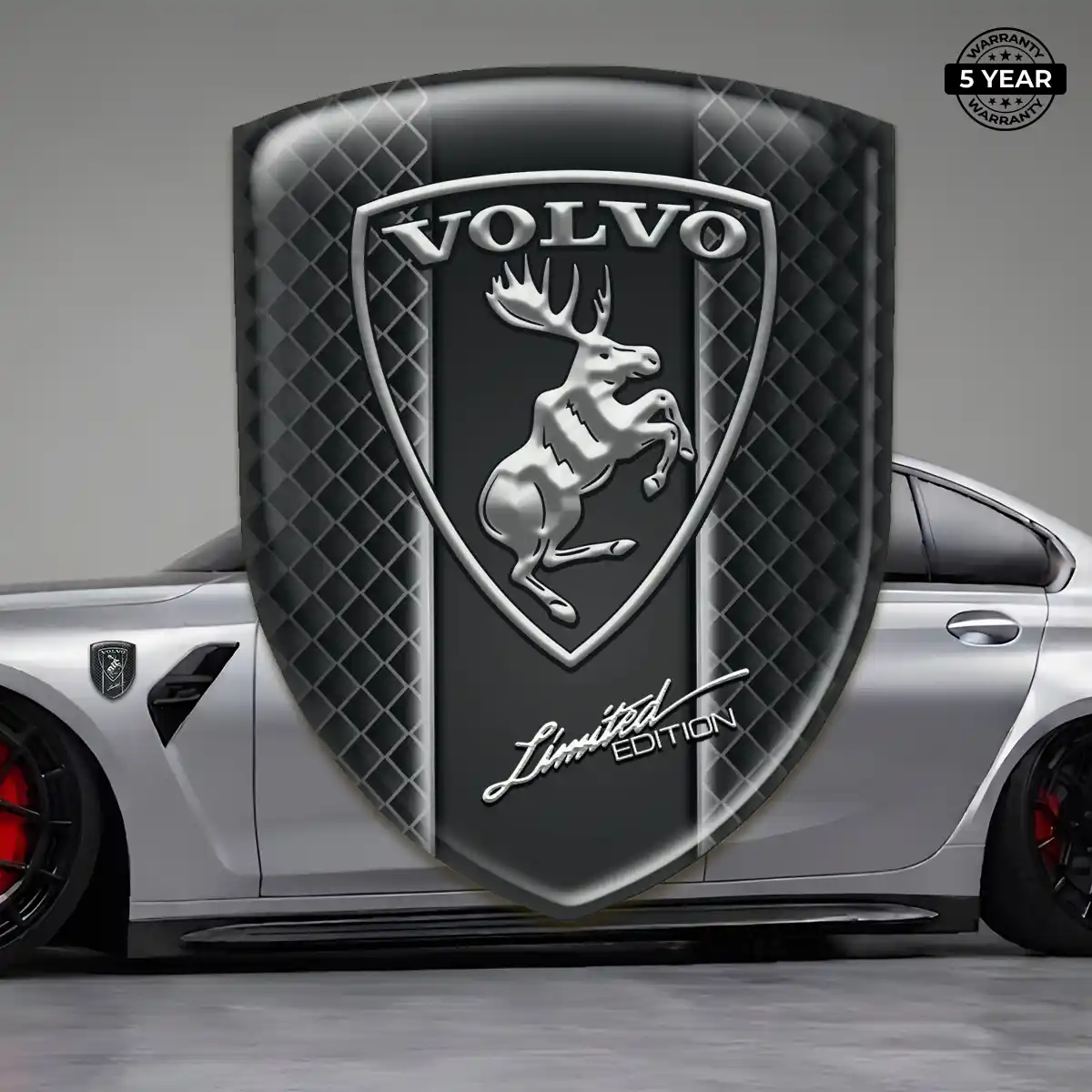 Volvo 3D Emblem Sticker Interior Elegance