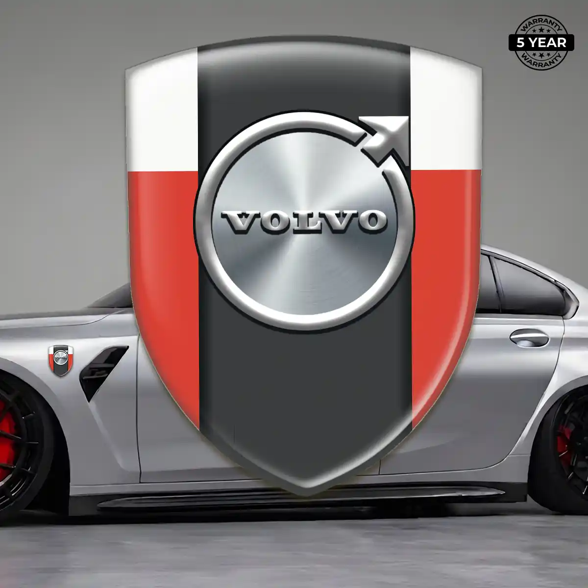 Volvo 3D Emblem Sticker Outer Style