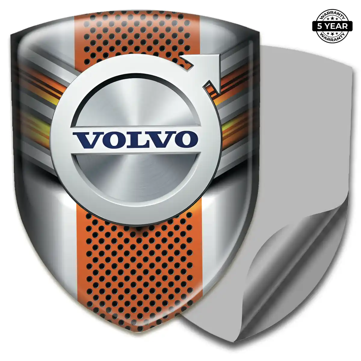 Volvo 3D Emblem Sticker Premium Dome
