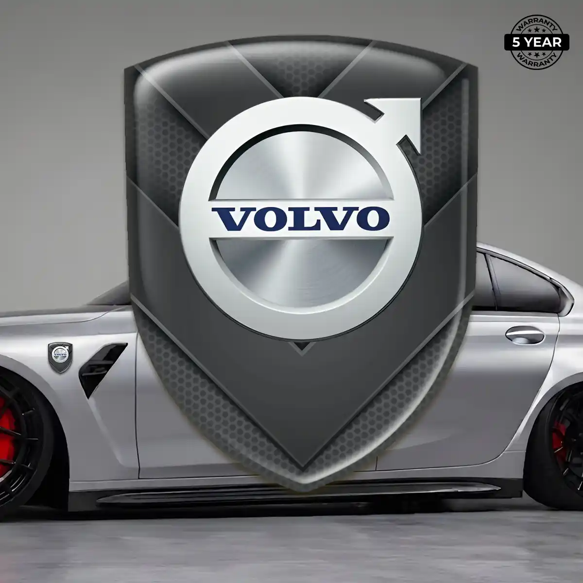 Volvo 3D Emblem Sticker Refined Design