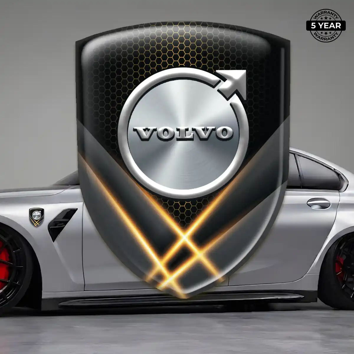 Volvo 3D Emblem Sticker Resin Elite