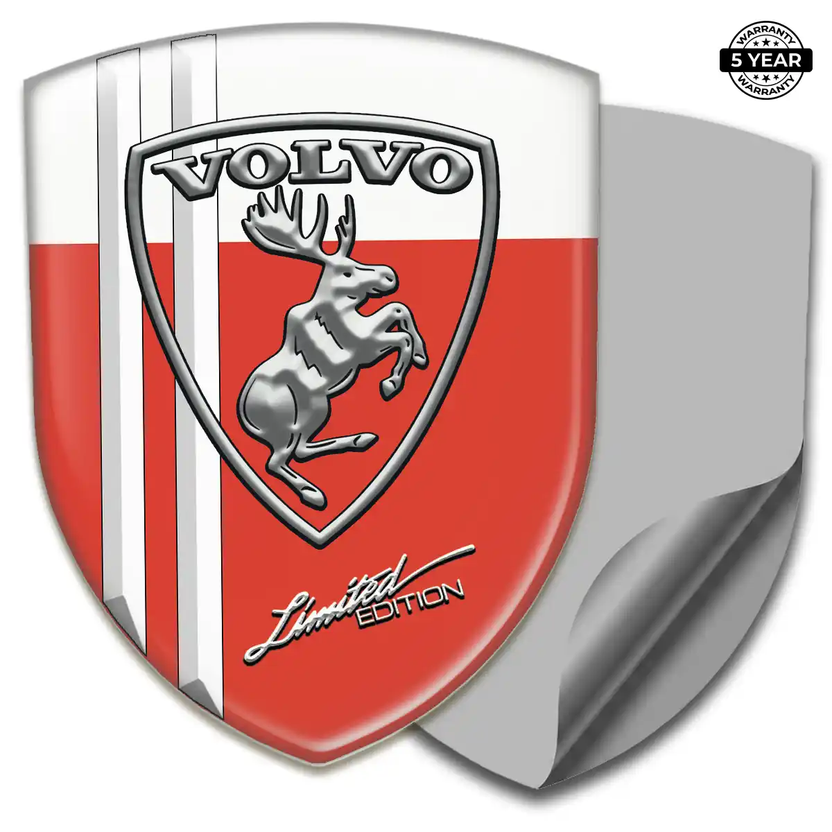 Volvo 3D Emblem Sticker Sleek Style
