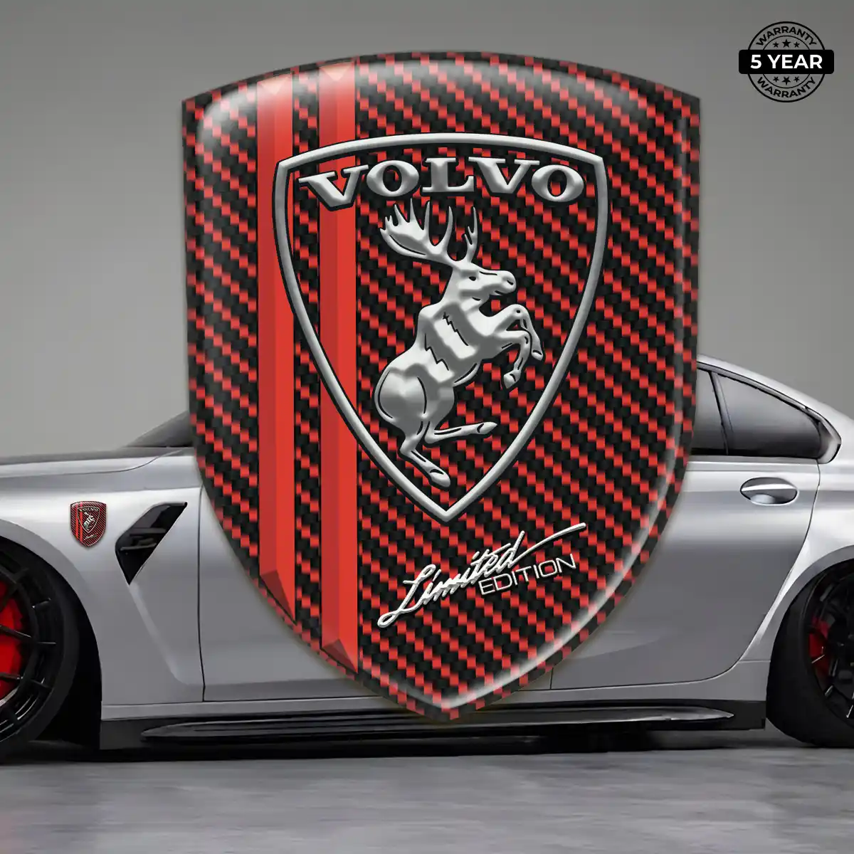 Volvo 3D Logo Sticker Deluxe Edition