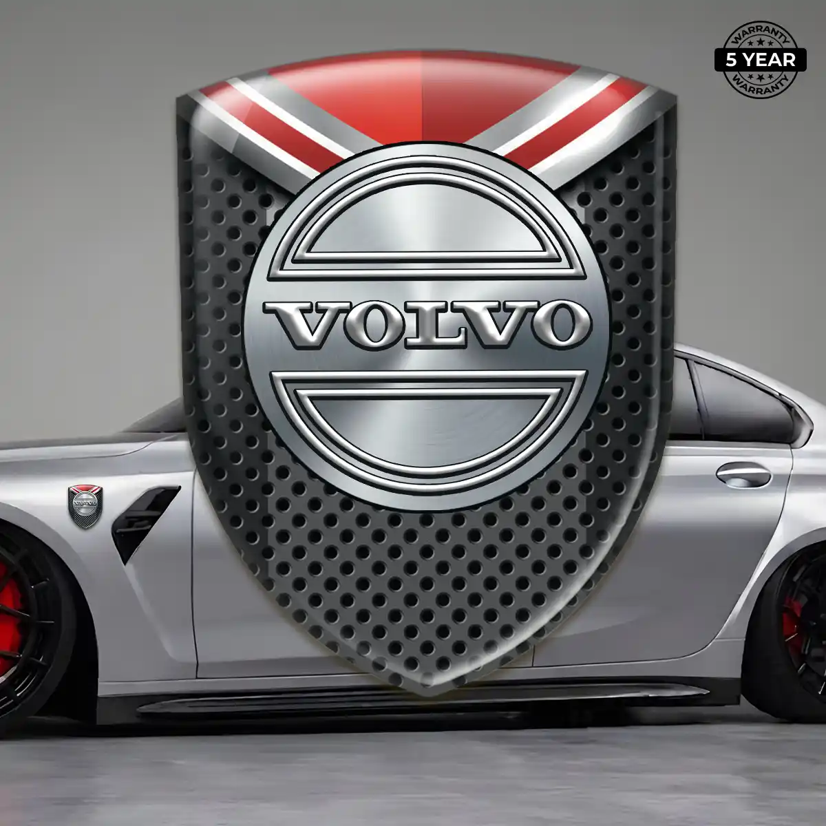 Volvo 3D Logo Sticker Exterior Luxe