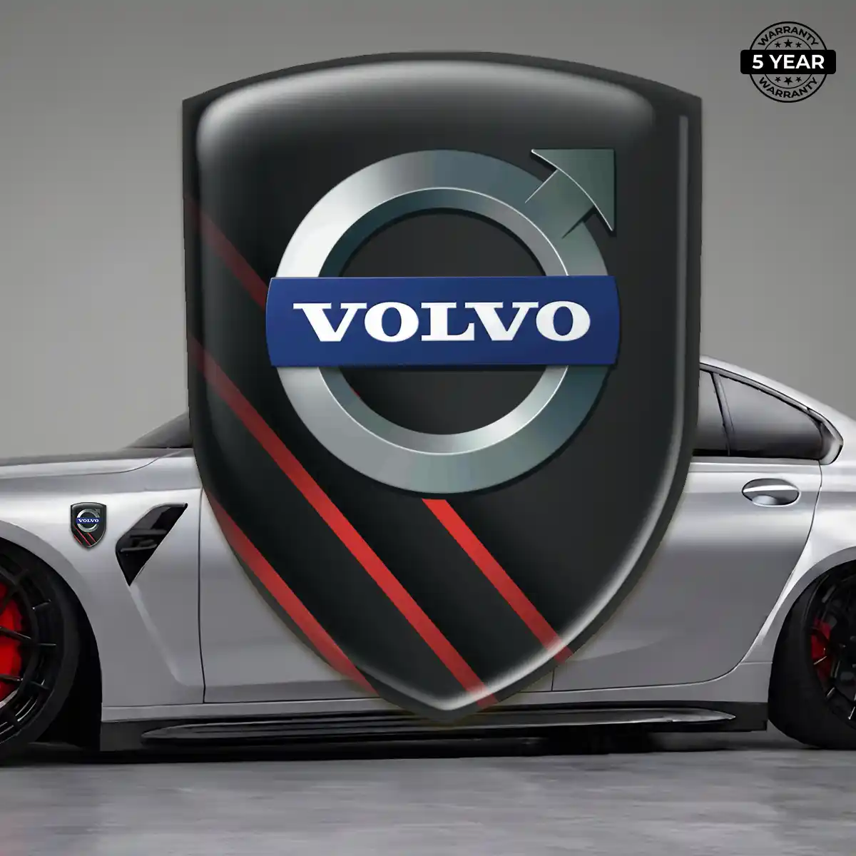 Volvo 3D Logo Sticker Interior Elegance
