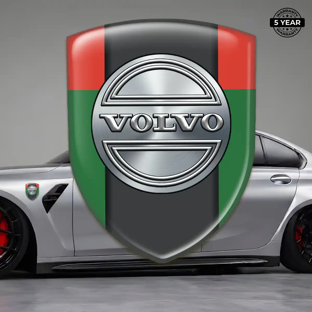 Volvo 3D Logo Sticker Outer Style
