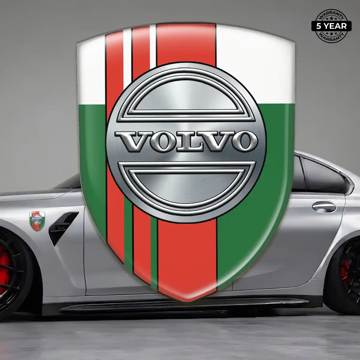 Volvo 3D Logo Sticker Premium Dome