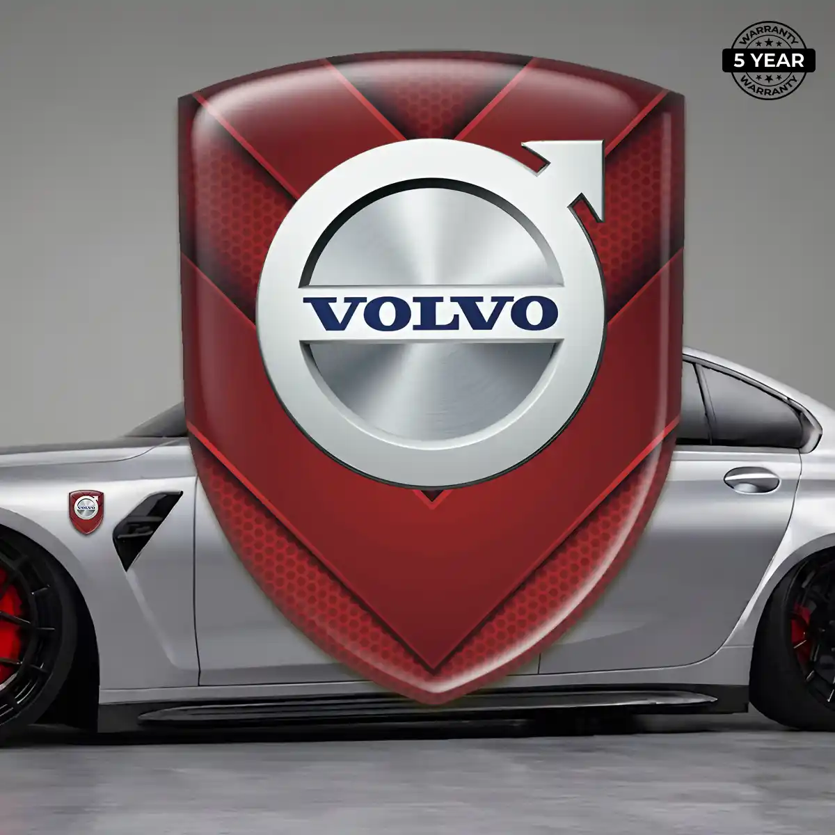 Volvo 3D Logo Sticker Prime Quality