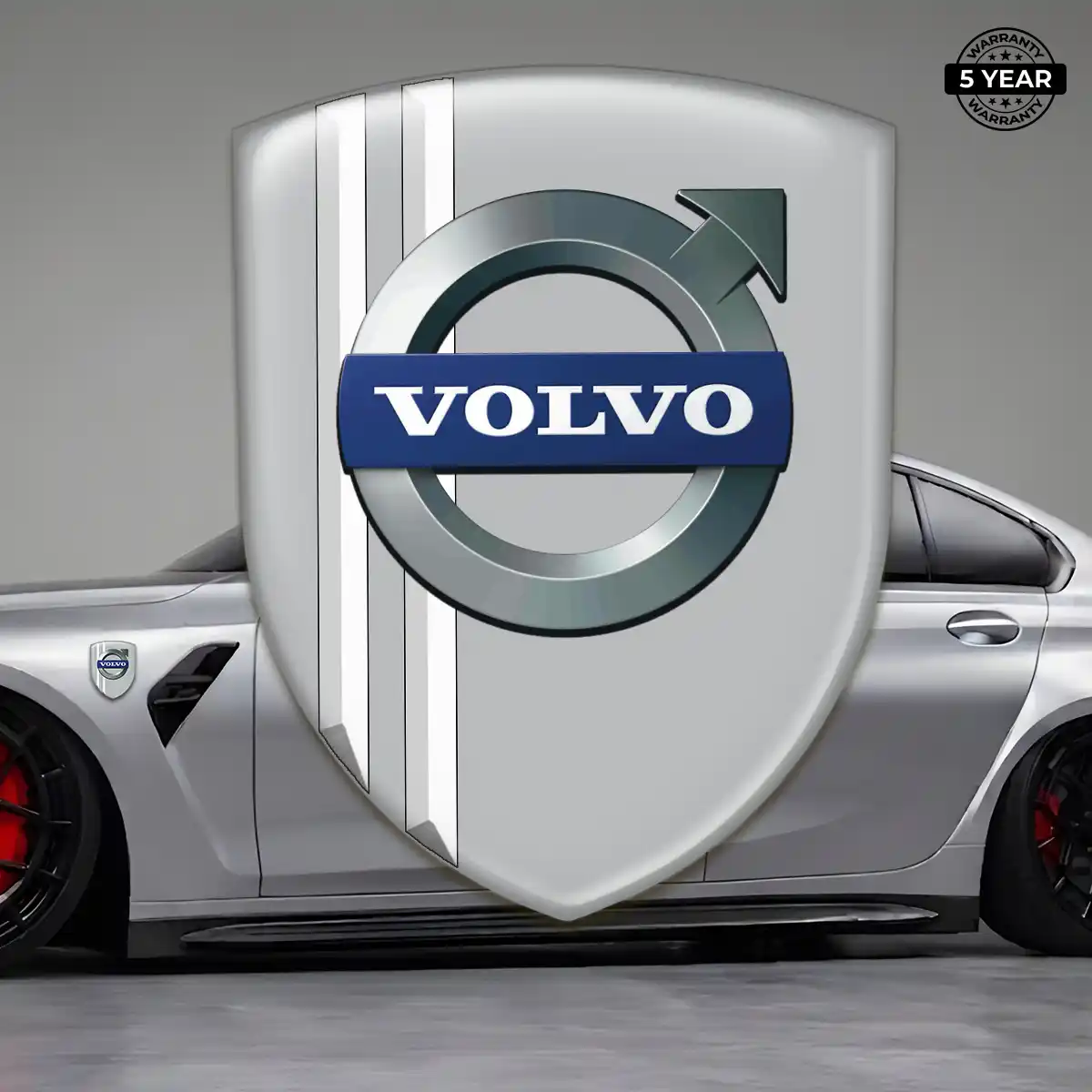 Volvo 3D Logo Sticker Resin Luxe
