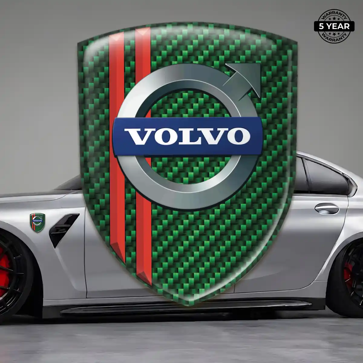 Volvo 3D Logo Sticker Sleek Style