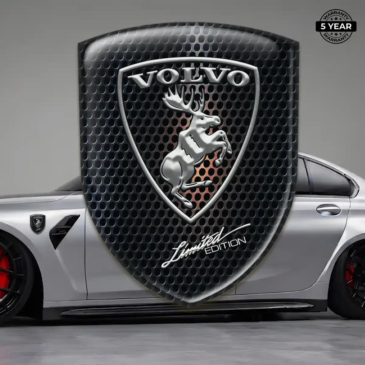 Volvo 3D Resin Sticker Refined Design