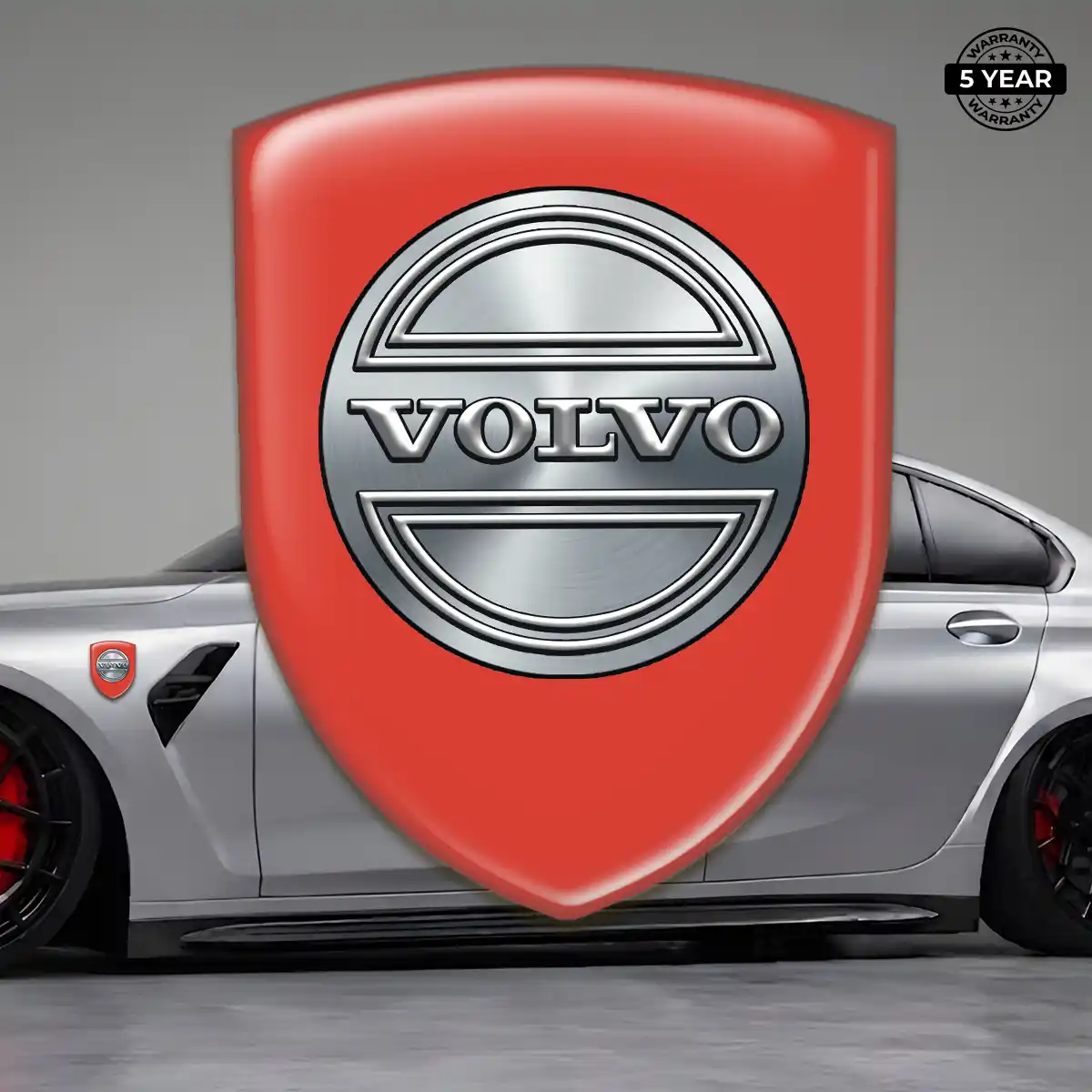 Volvo 3D Resin Sticker Sleek Style