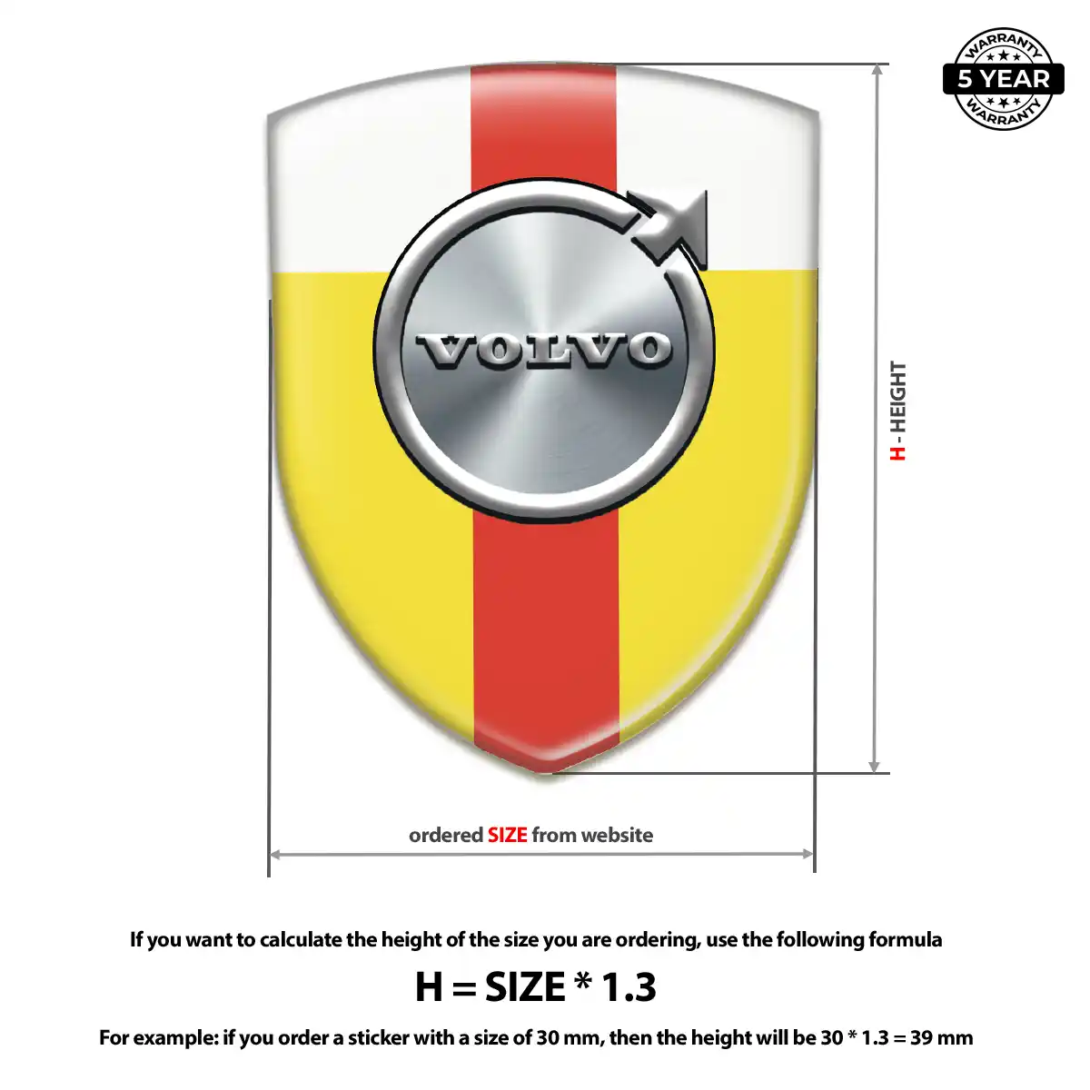 Volvo Automotive Emblem Sticker Deluxe Edition