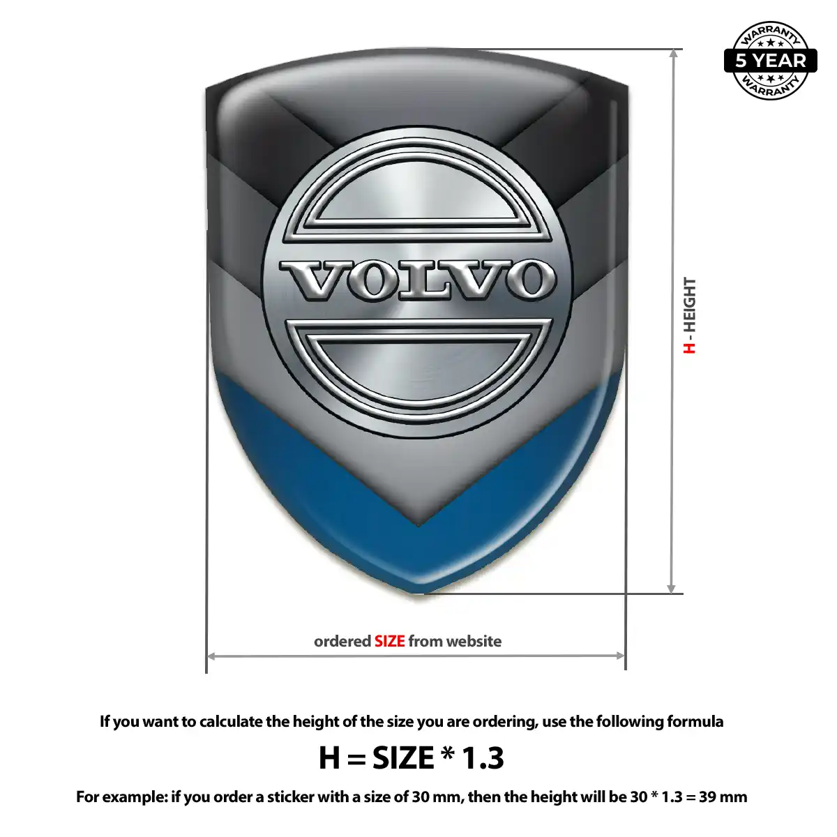 Volvo Automotive Emblem Sticker Elite Edition
