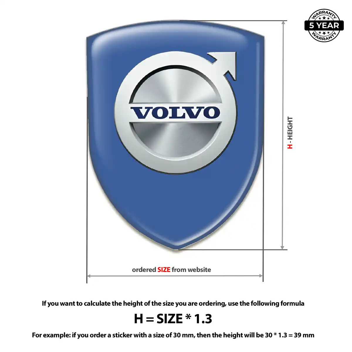 Volvo Automotive Emblem Sticker Exclusive Series