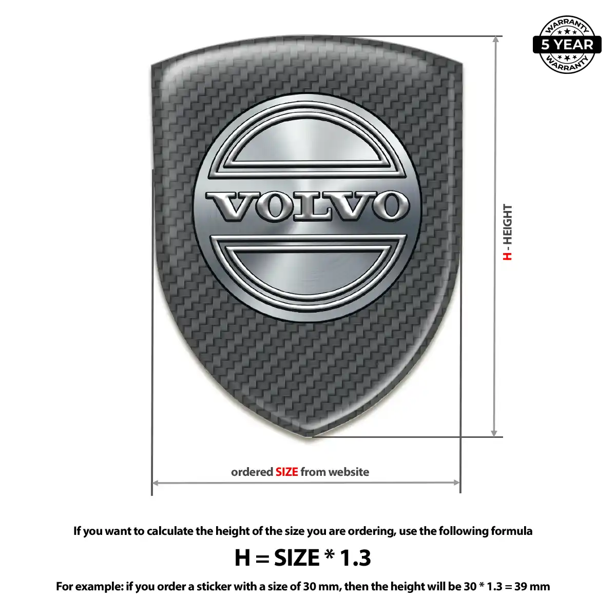 Volvo Automotive Emblem Sticker Noble Edition