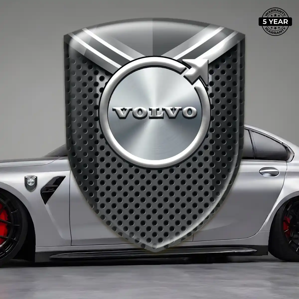 Volvo Automotive Emblem Sticker Premium Dome