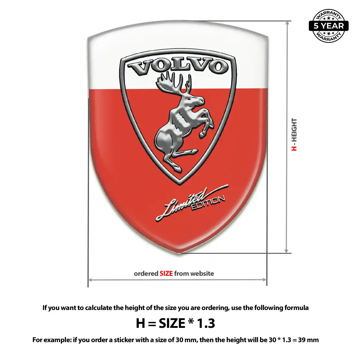 Volvo Automotive Emblem Sticker Sleek Style