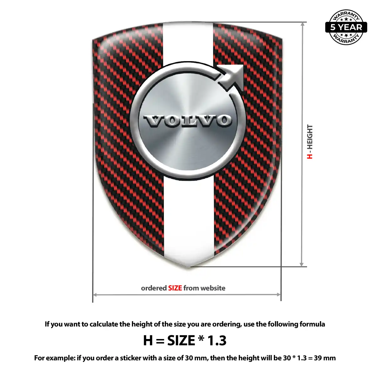 Volvo Automotive Logo Sticker Cabin Style