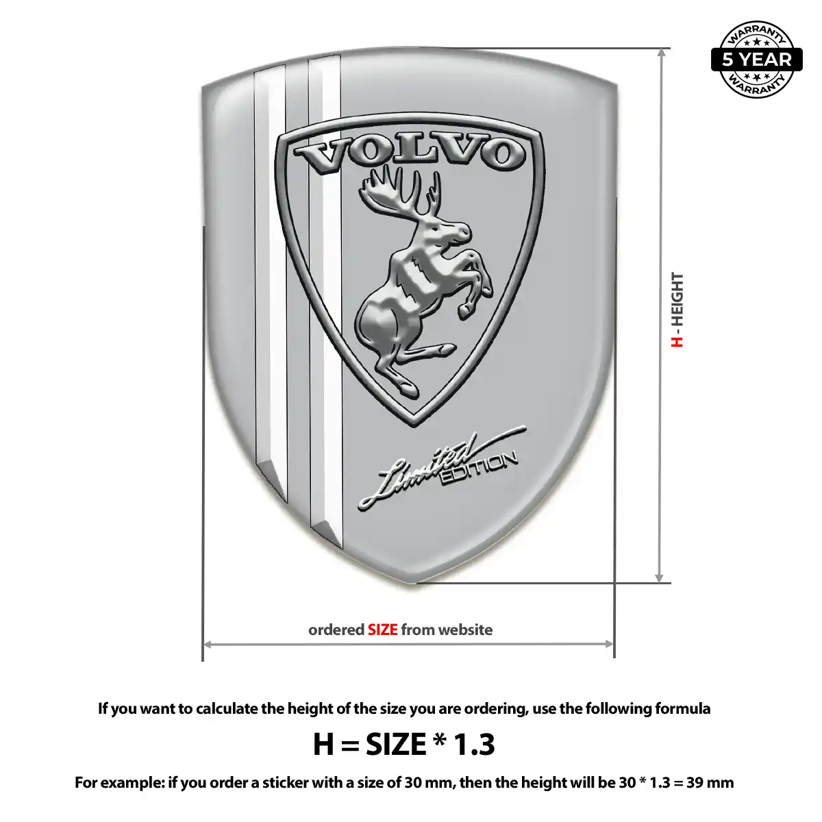 Volvo Automotive Logo Sticker Exclusive Series