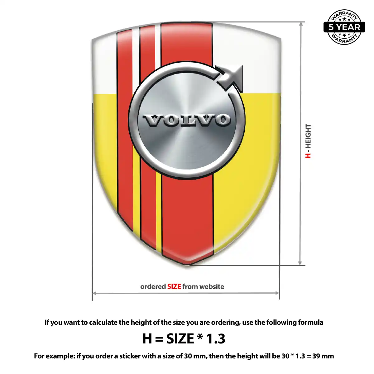 Volvo Automotive Logo Sticker Exterior Luxe