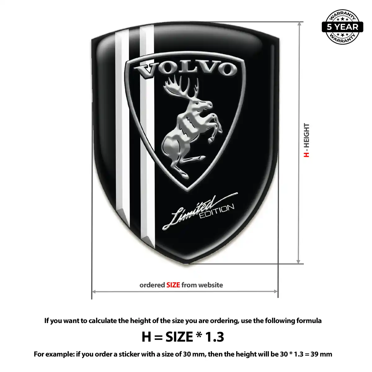 Volvo Automotive Logo Sticker Prestige Line