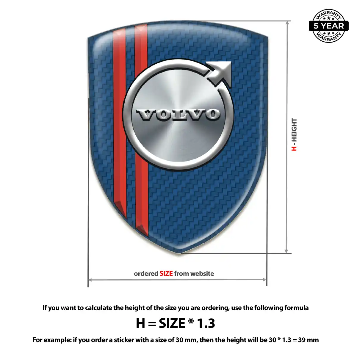 Volvo Automotive Logo Sticker Sleek Style