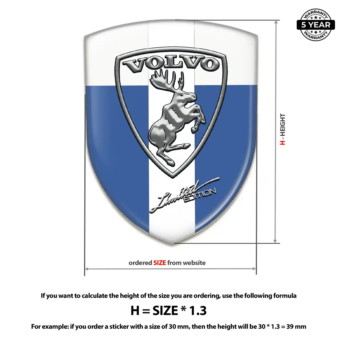 Volvo Automotive Logo Sticker Superior Craft