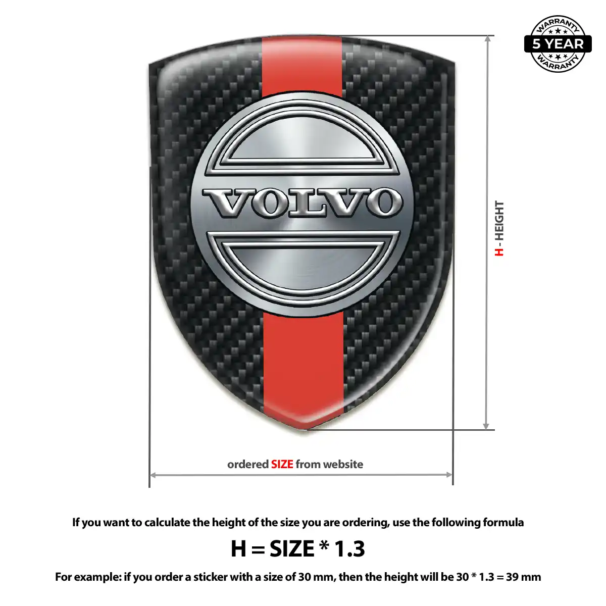 Volvo Automotive Resin Decal Opulent Line