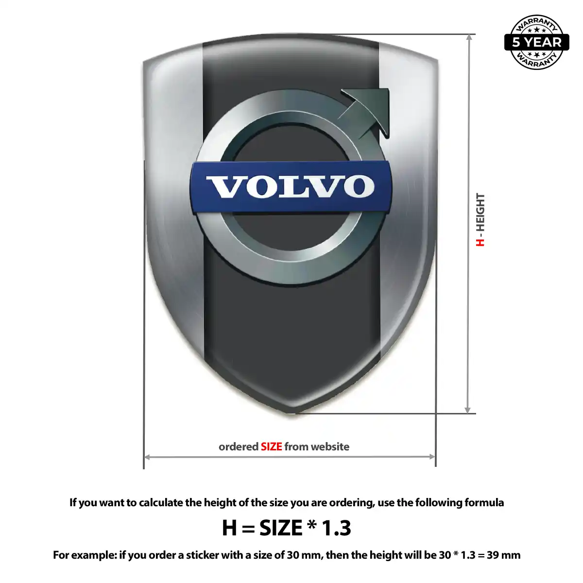 Volvo Automotive Resin Decal Superior Craft