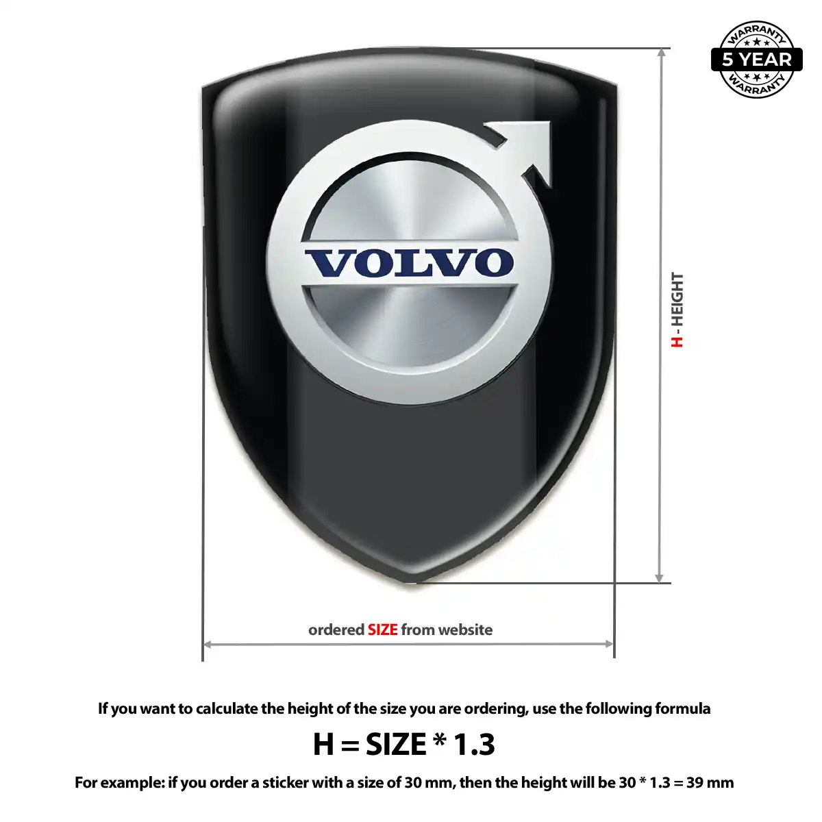 Volvo Badge Elite Finish