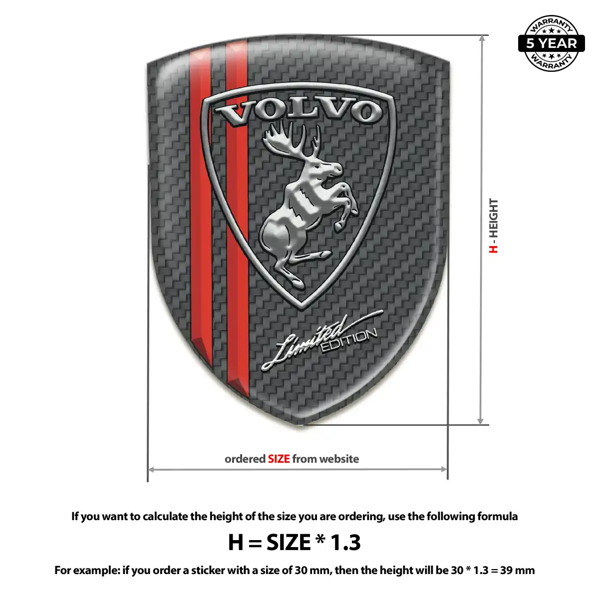 Volvo Badge Prime Quality