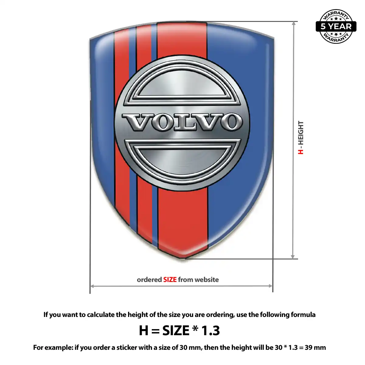 Volvo Badge Resin Elite