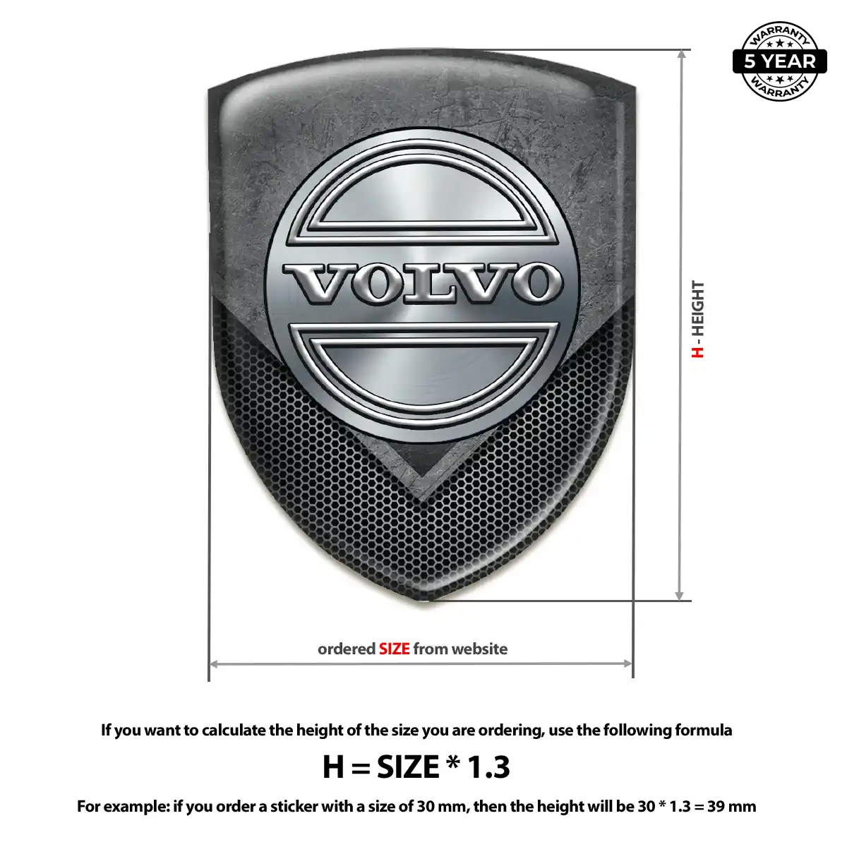 Volvo Badge Sleek Style