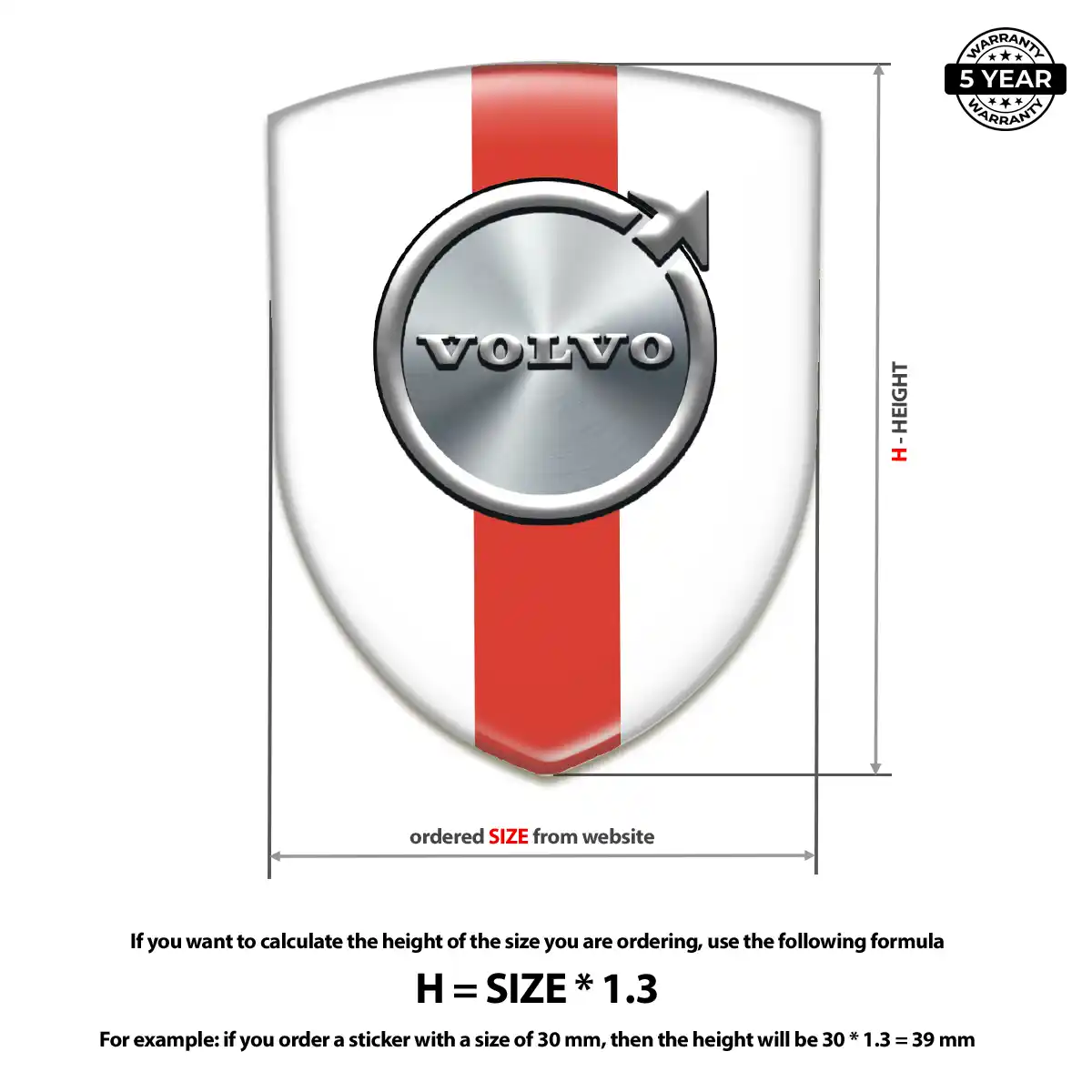 Volvo Car Badge Sticker Exclusive Series