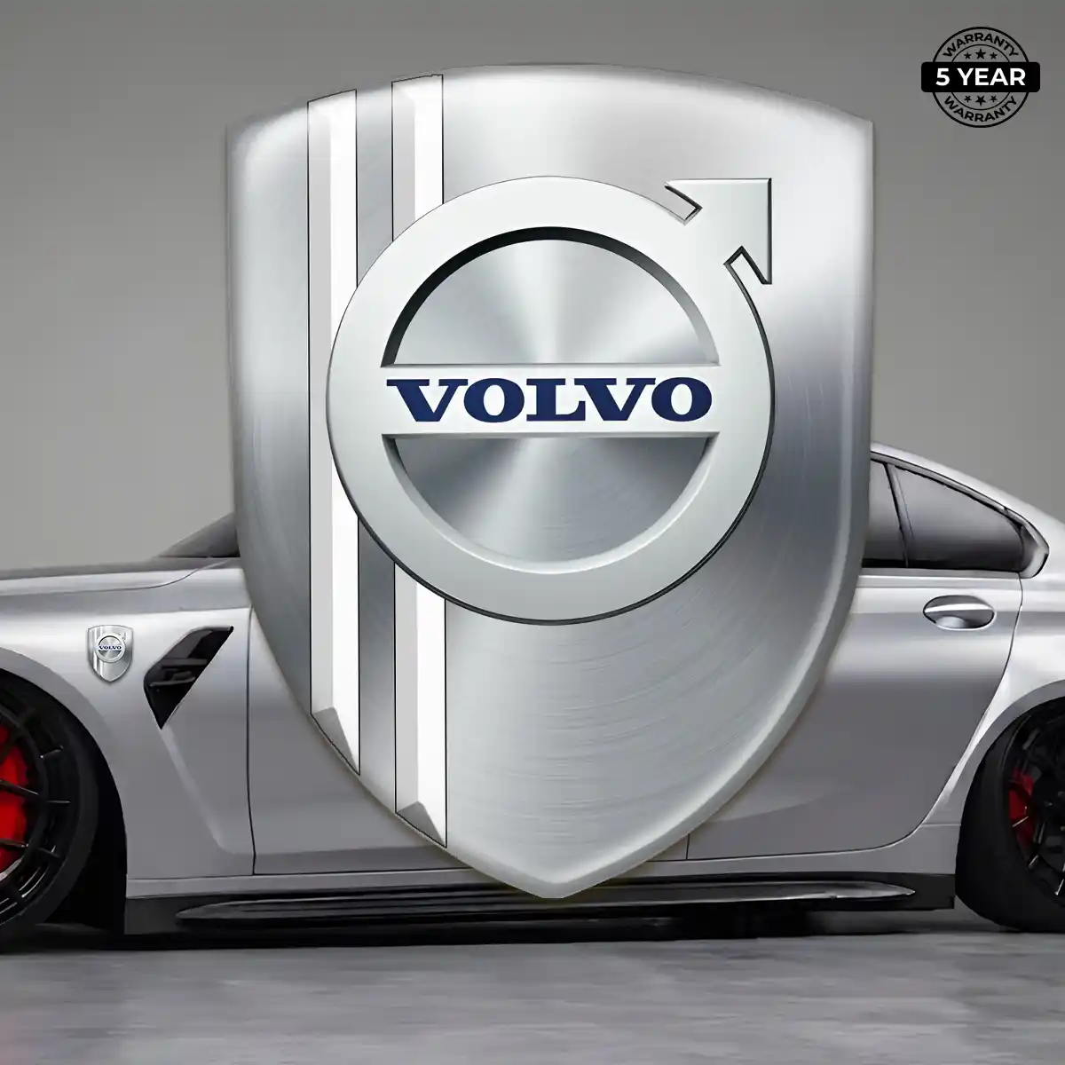 Volvo Car Badge Sticker Refined Design