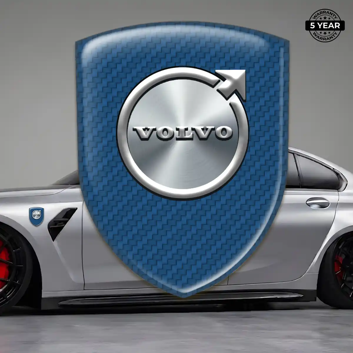 Volvo Car Badge Sticker Resin Luxe