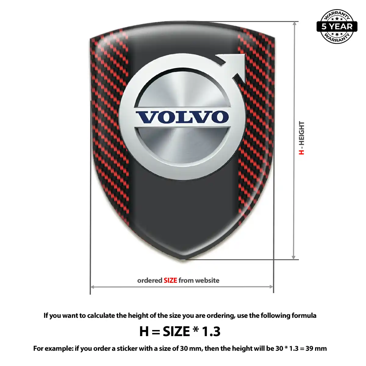 Volvo Car Emblem Decal Exclusive Series