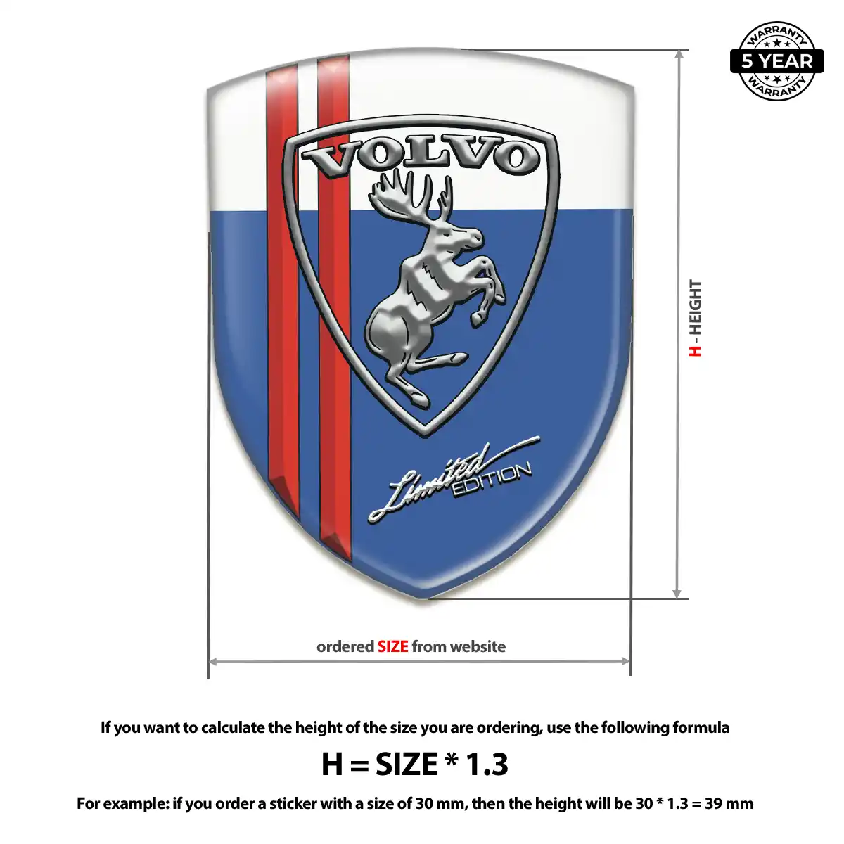 Volvo Car Emblem Decal Sleek Style