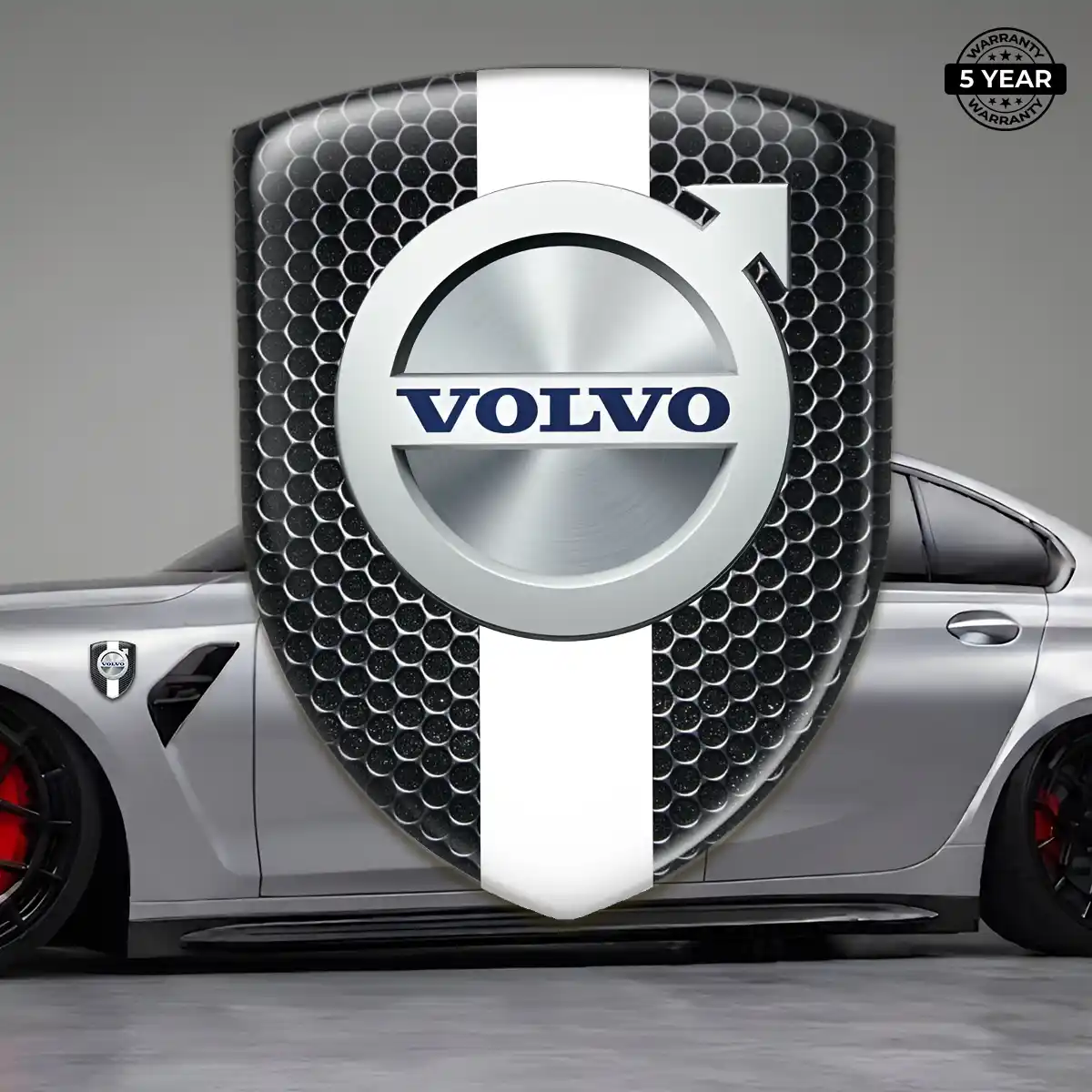 Volvo Car Emblem Overlay Cabin Style