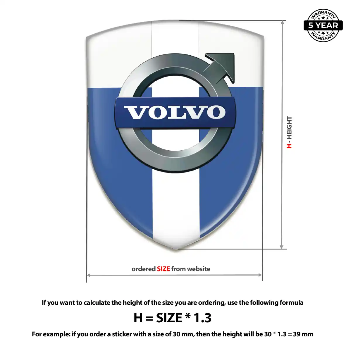 Volvo Car Emblem Overlay Elite Edition