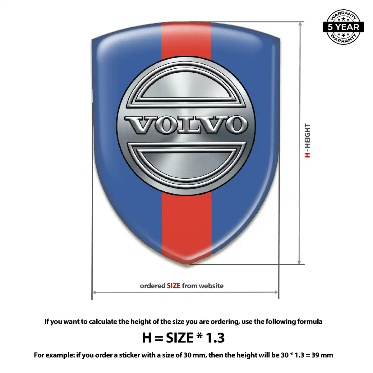 Volvo Car Emblem Overlay Exclusive Series