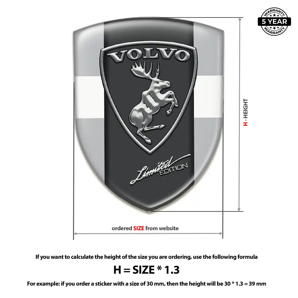 Volvo Car Emblem Overlay Interior Elegance