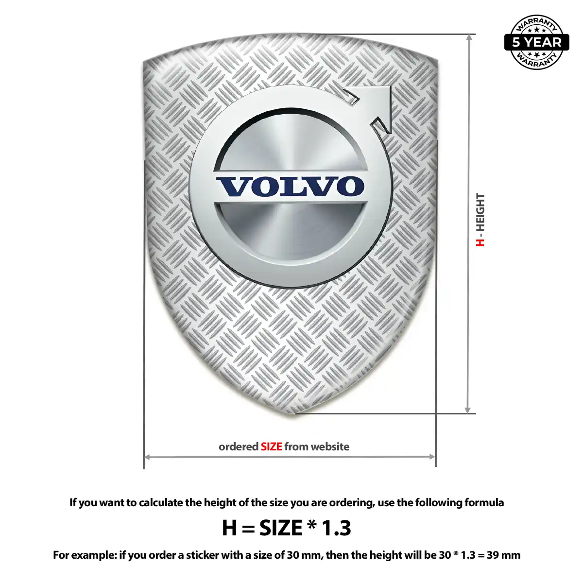 Volvo Car Emblem Overlay Interior Luxe