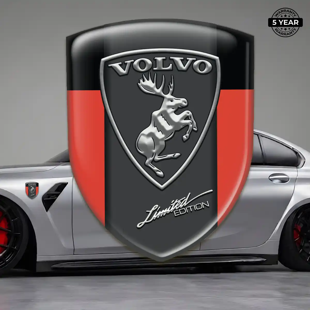 Volvo Car Emblem Overlay Noble Edition