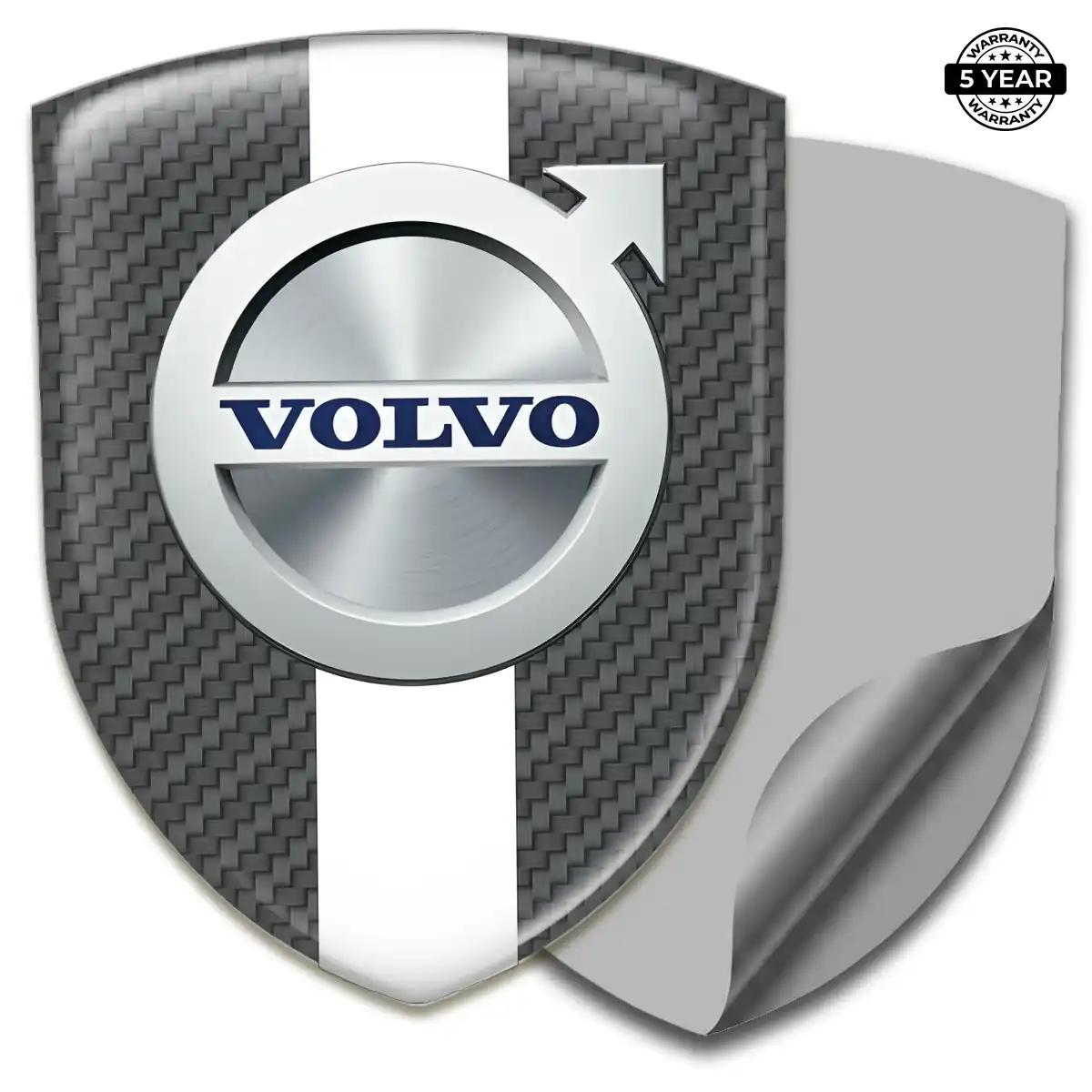 Volvo Car Emblem Overlay Opulent Line