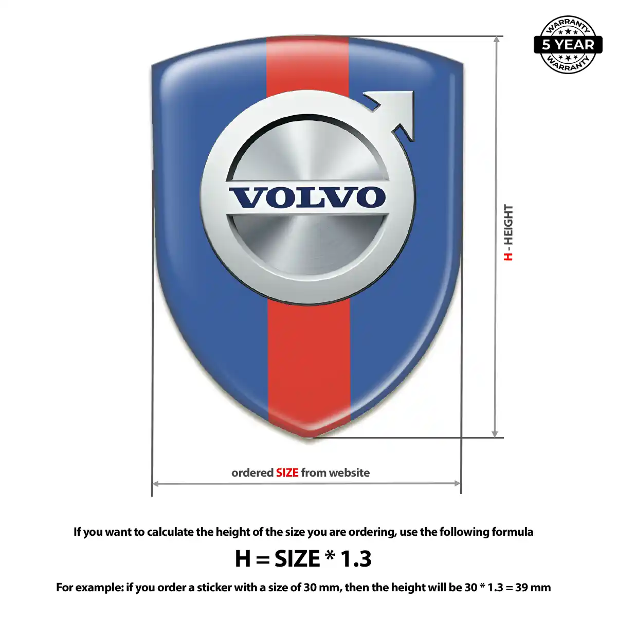 Volvo Car Emblem Overlay Refined Design