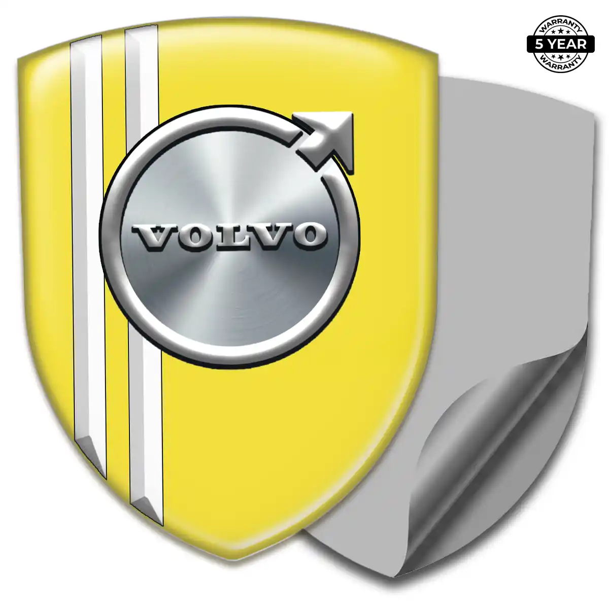 Volvo Car Emblem Overlay Sleek Style