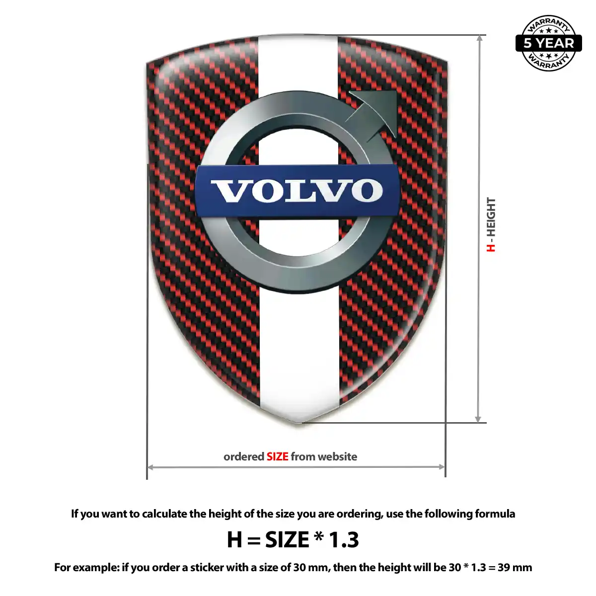 Volvo Car Emblem Overlay Superior Craft