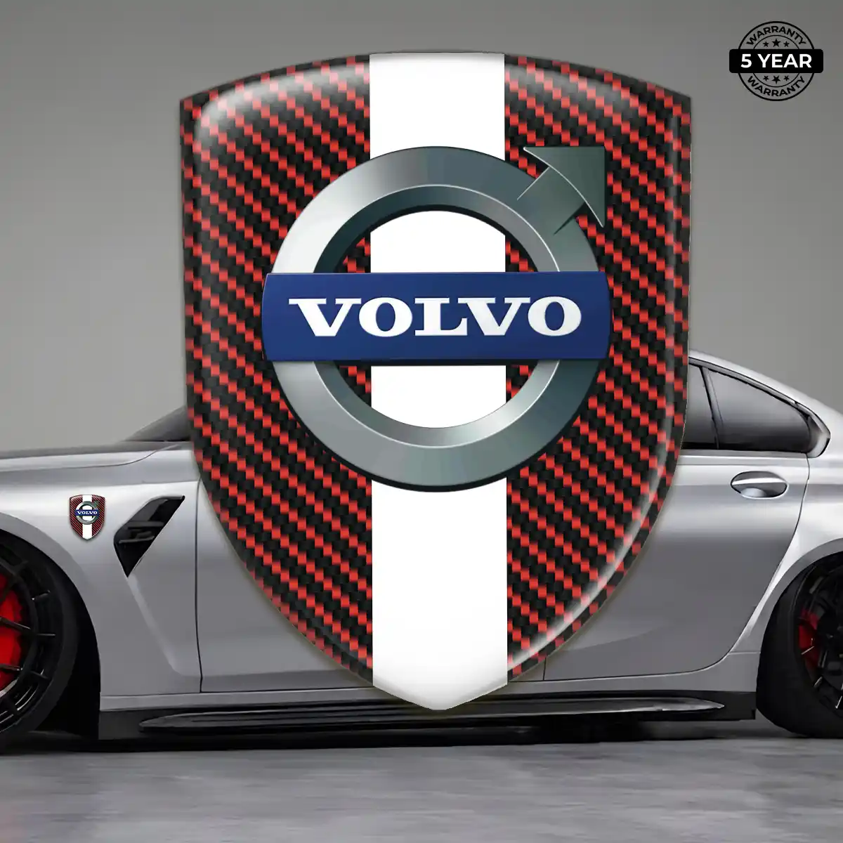 Volvo Car Emblem Overlay Superior Craft